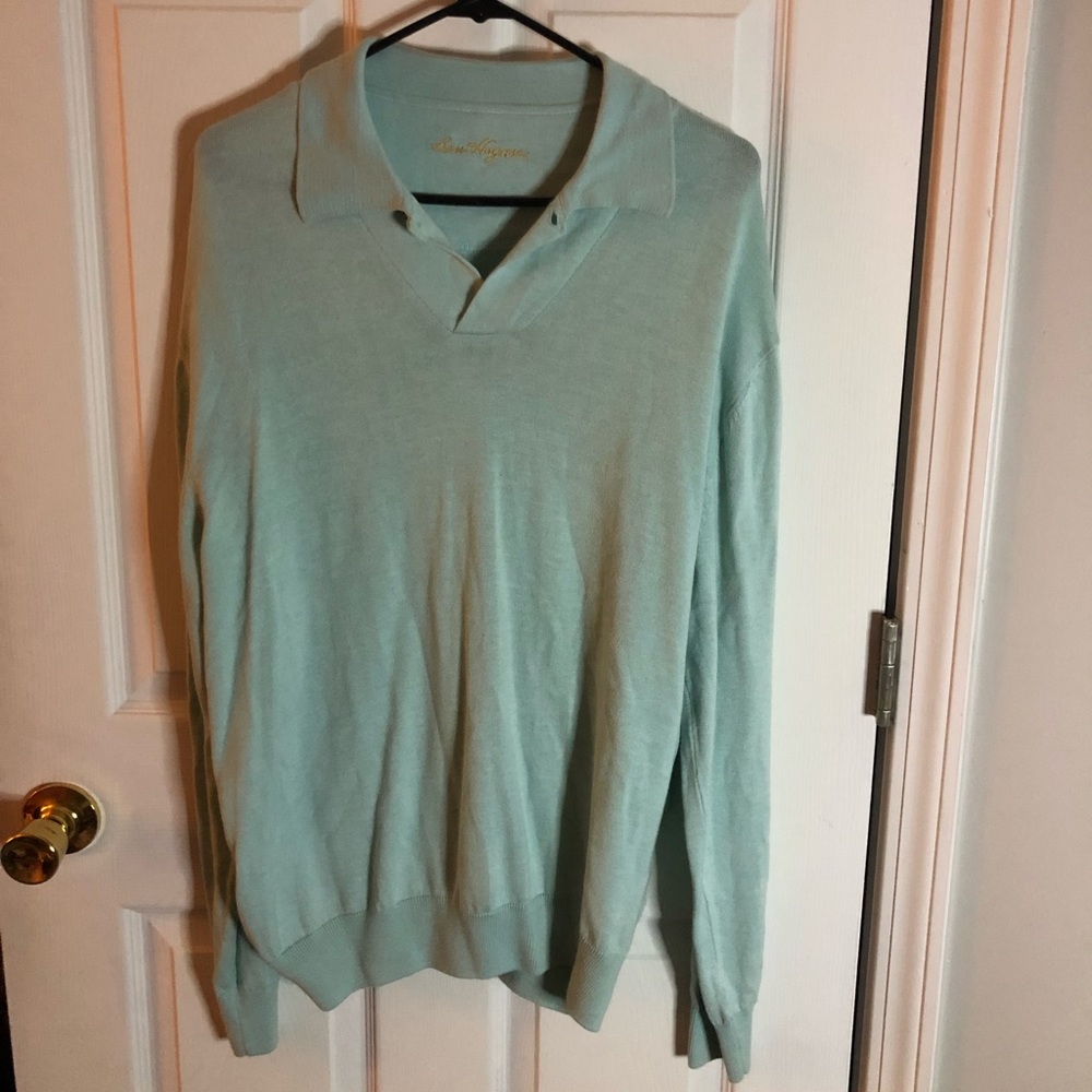 Men’s Ben Hogan Aqua green pullover, size L
